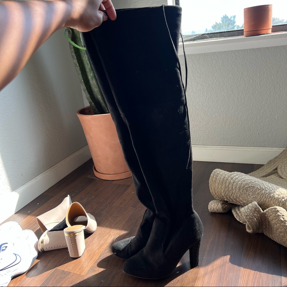 Black OTK Steve Madden boots